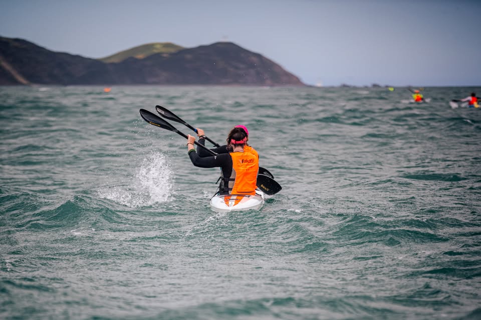 2 girls on a surfski